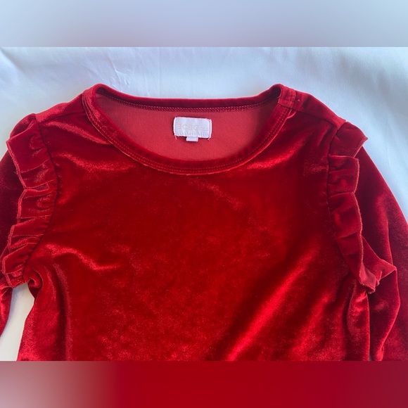 BCBGirls Red Velvet Holiday Tunic Size 4T - Picture 4 of 11